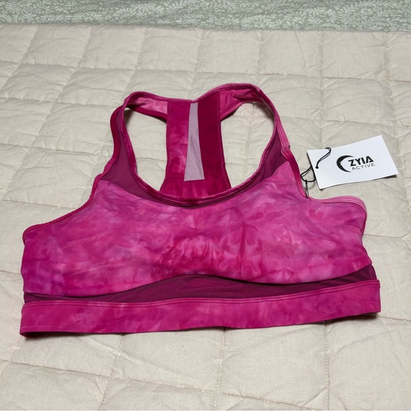 ZYIA Fuschia Hendrix Light N Tight LnT Sports Bra Large NWT - Picture 5 of 9